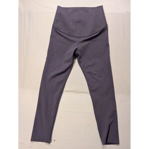 Fanka Womens Small High Waisted Compression Leggings Purple Activewear Yoga